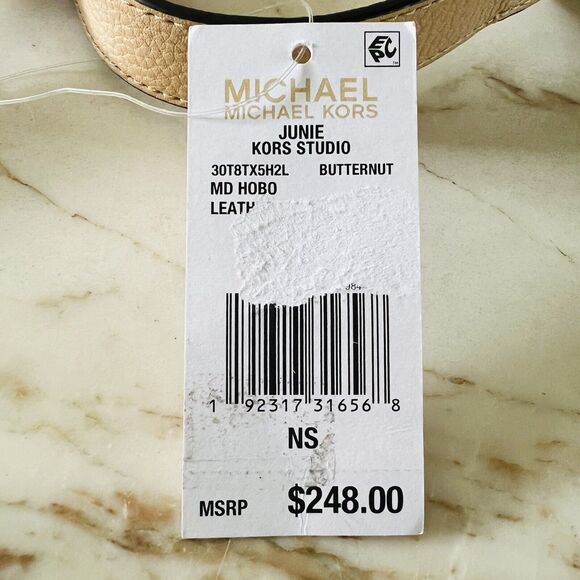 MICHAEL KORS STUDIO June Butternut Leather Medium Hobo Bag - Picture 10 of 10